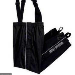 Harley Davidson Women's Black Rain Pant - Large